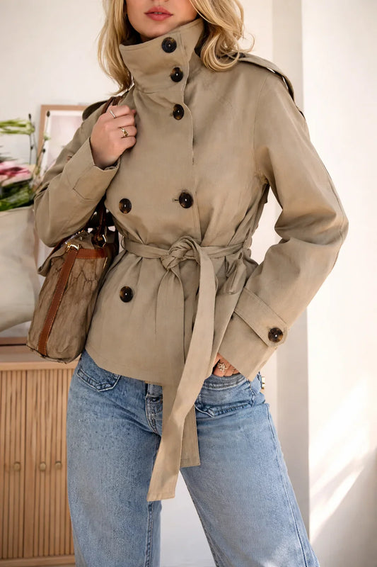 Downtown Darling Tailored Trench Jacket