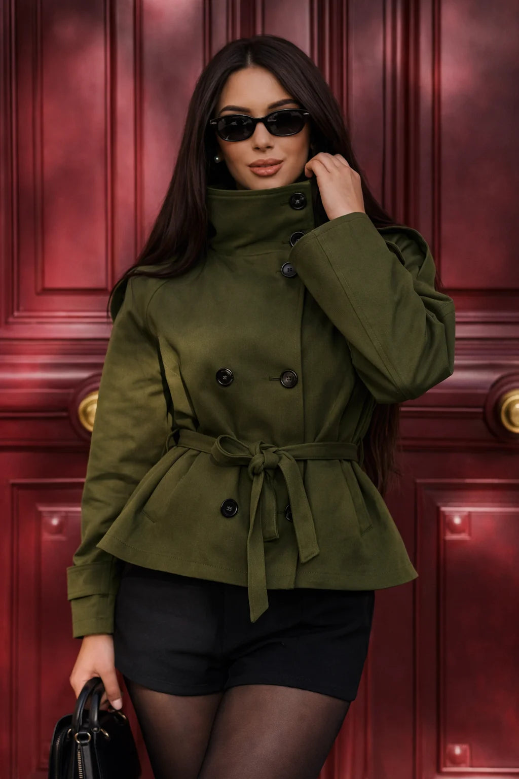 Downtown Darling Tailored Trench Jacket