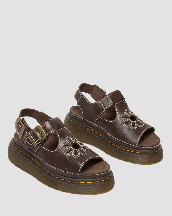 Dunnet Flower Leather Sandals