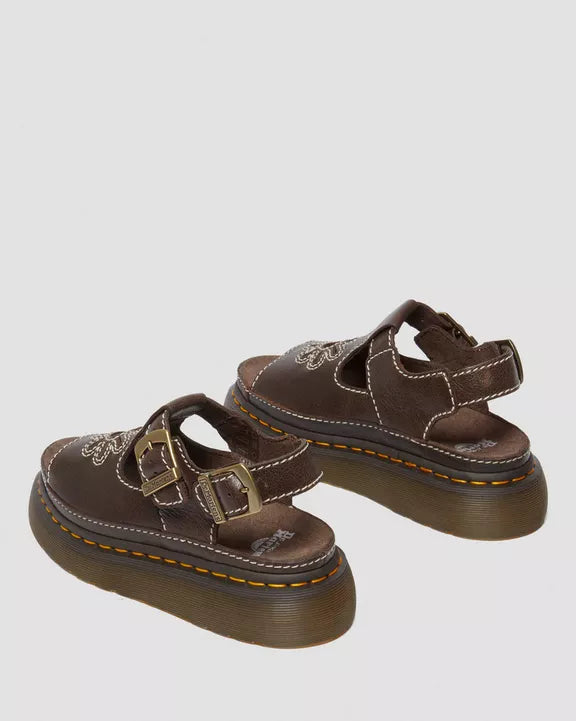 Dunnet Flower Leather Sandals