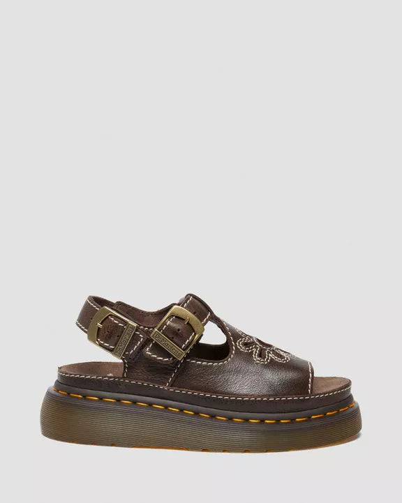 Dunnet Flower Leather Sandals