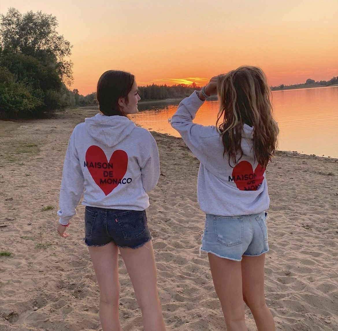 Maison De Monaco Heart Hoodie