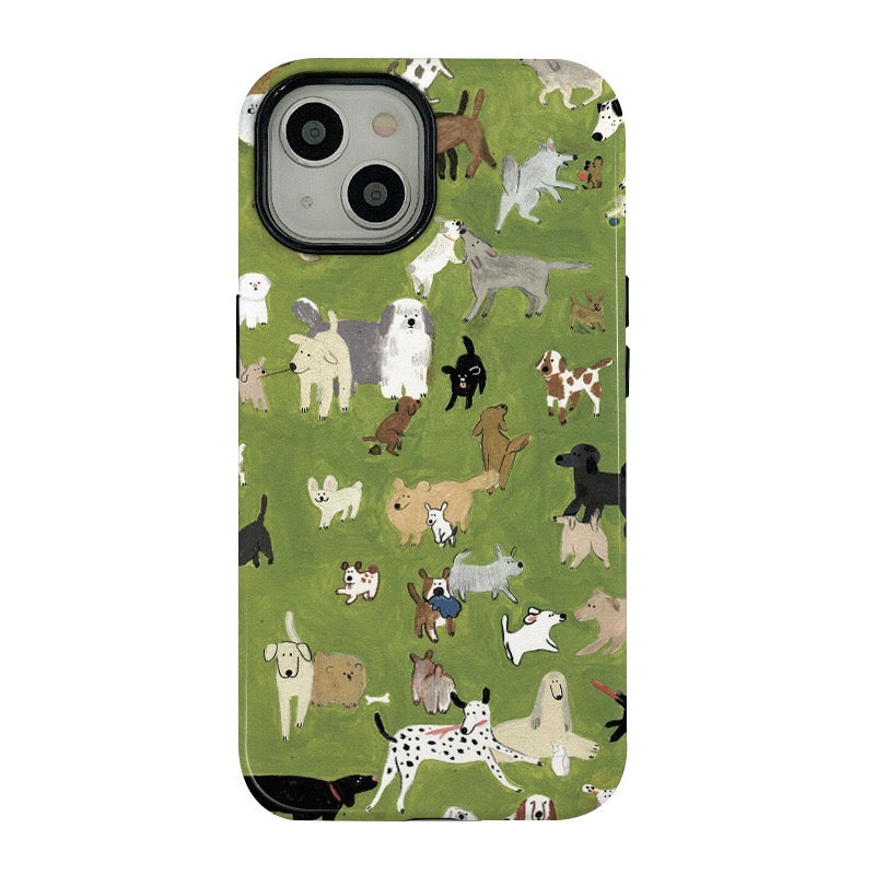 Dogs Everywhere iPhone Case