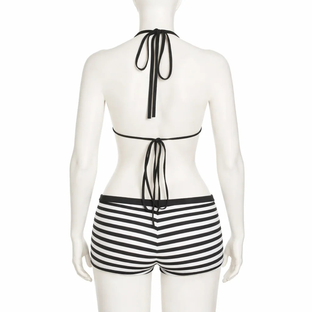 Eileen Striped Bikini Set