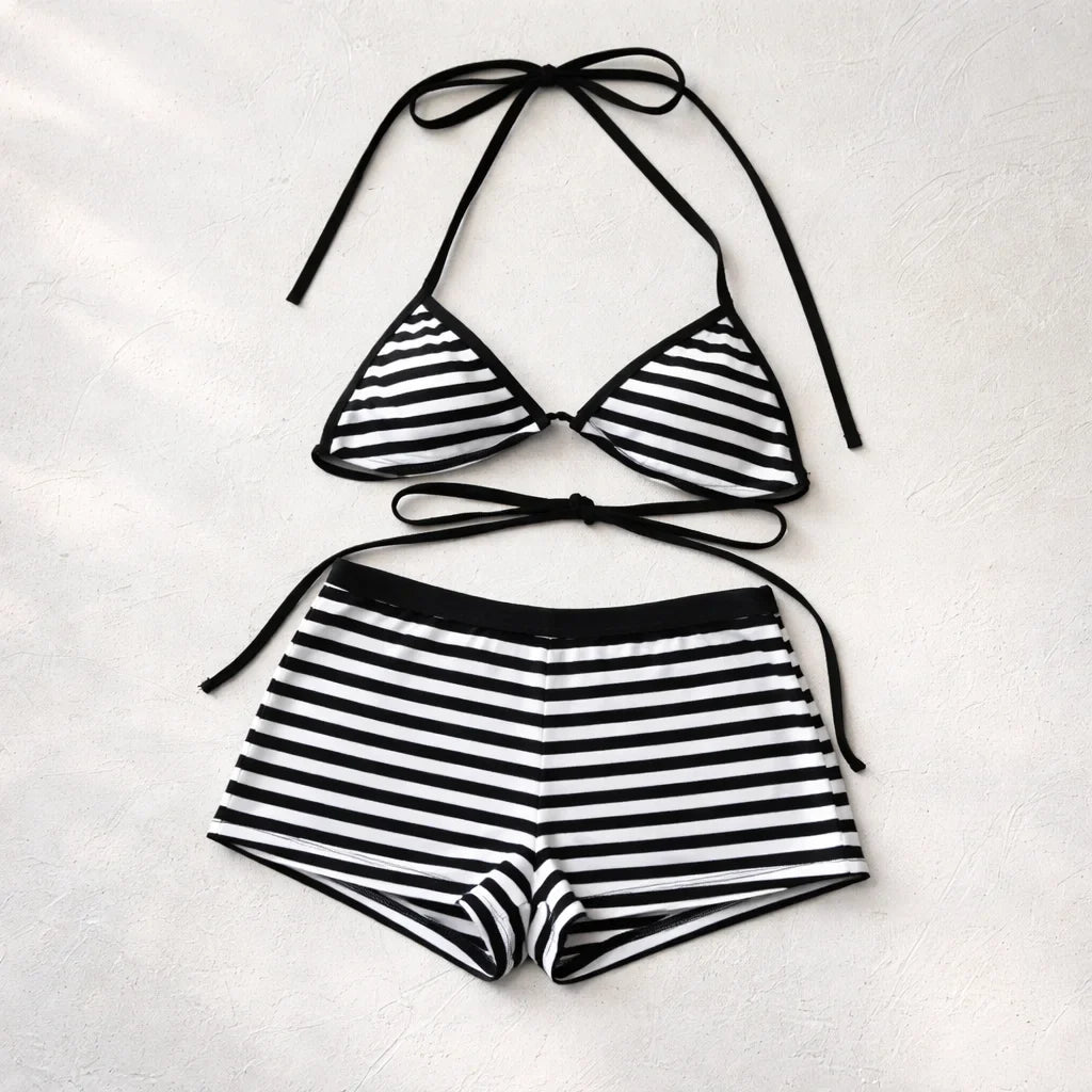 Eileen Striped Bikini Set