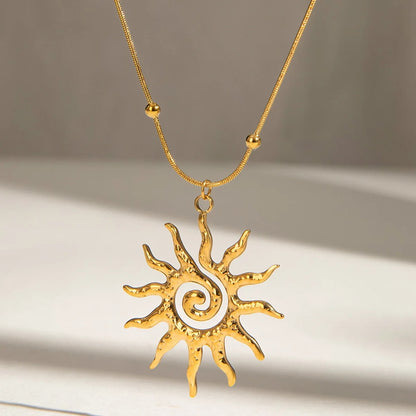 Empress Sun Pendant Necklace