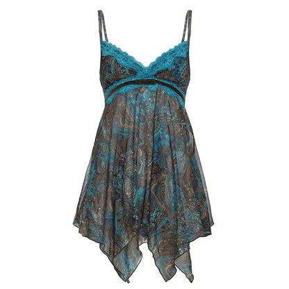 Enchanted in Paisley: Vintage Handkerchief Top