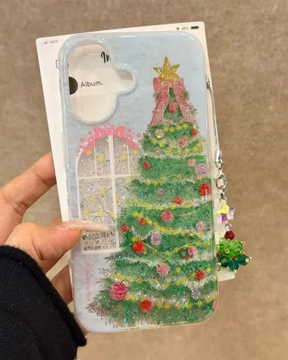 Christmas Tree Windowsill iPhone Case