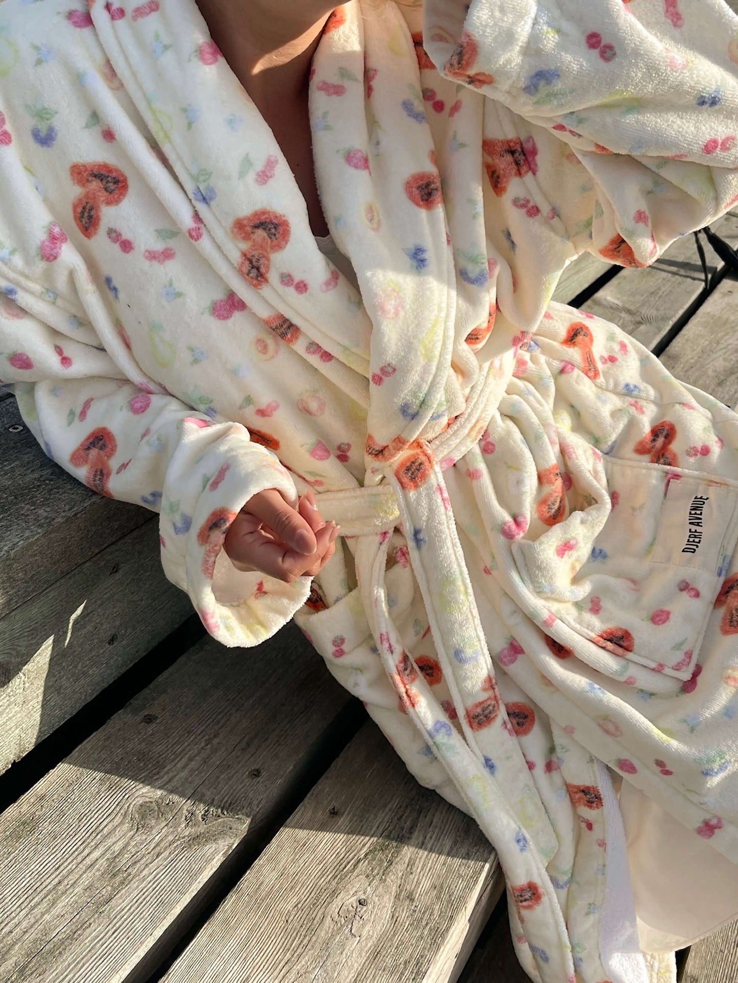 Fruit Print Midi Robe