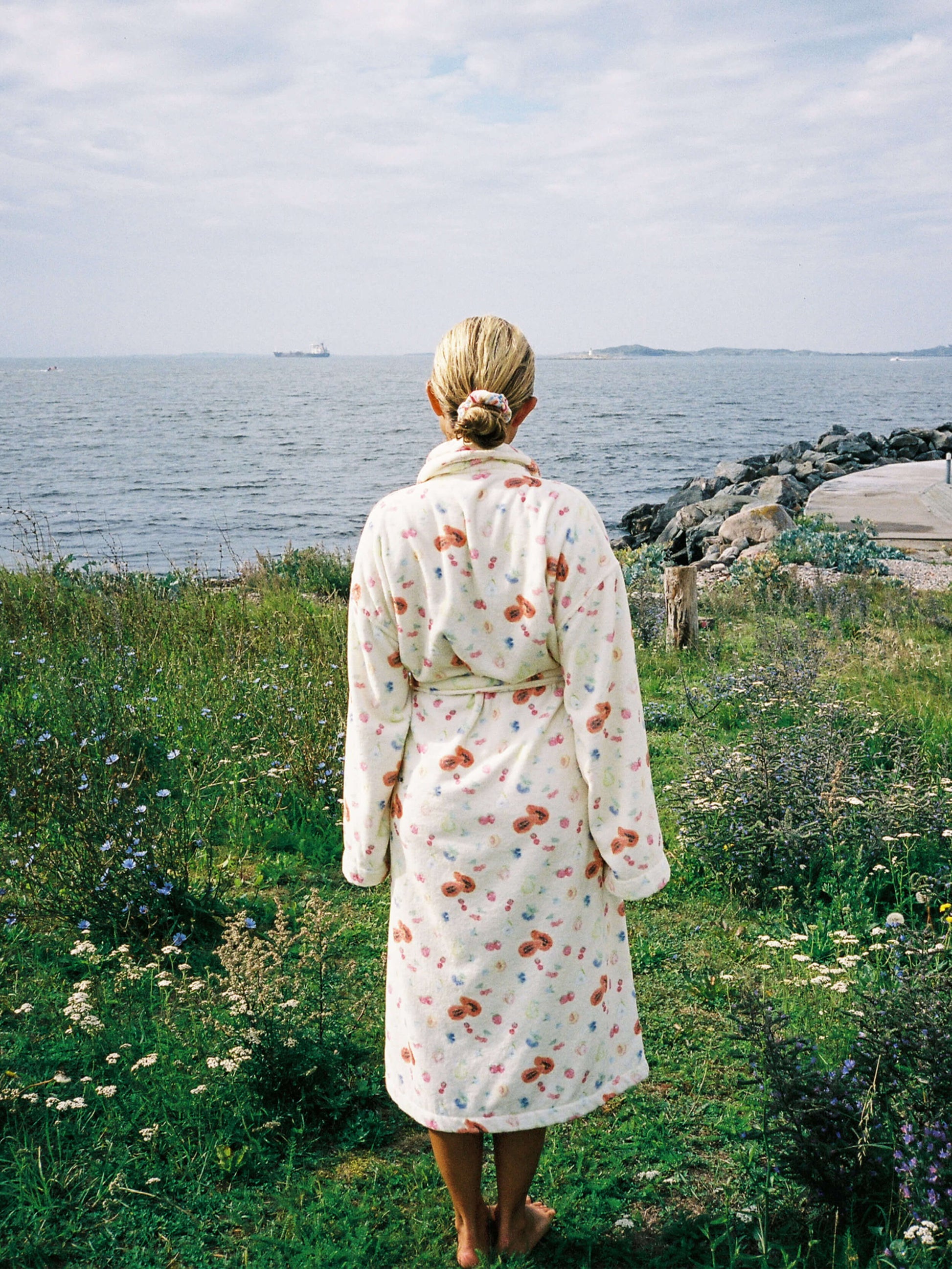 Fruit Print Midi Robe