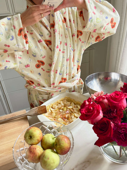Fruit Print Midi Robe