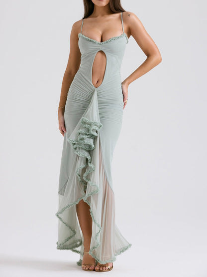 Gabriella Ruffled Front Dress