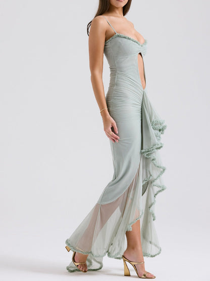 Gabriella Ruffled Front Dress