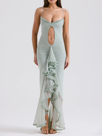 Gabriella Ruffled Front Dress