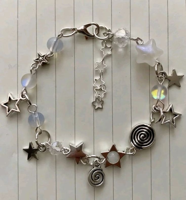 Pearly Angel Wings Star Bracelets