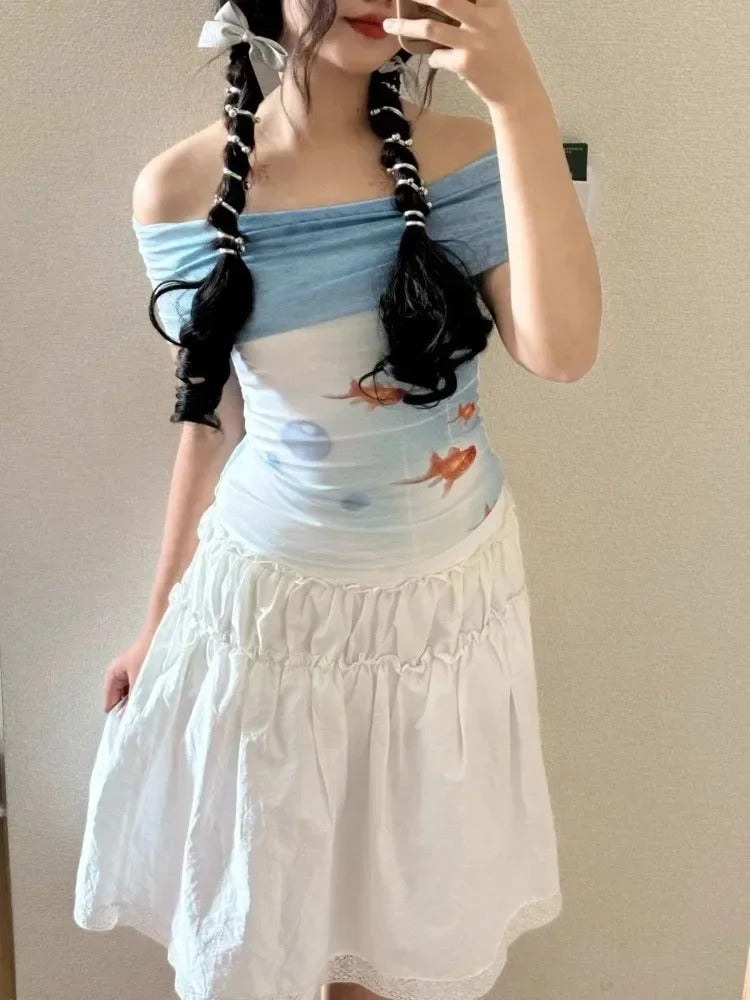 Goldfish Off-shoulder Top