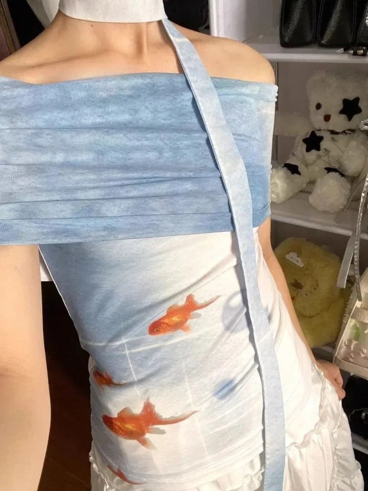 Goldfish Off-shoulder Top