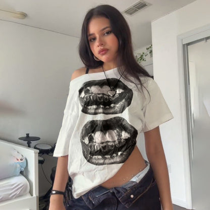 Grillz Teeth Mouths Graphic Tee