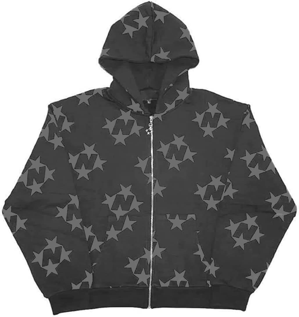 Pink Galaxy Stardust Men's Zip Up Hoodie