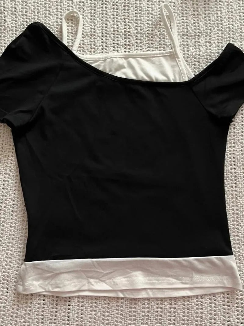 Guitar Electric Pulse Cold-Shoulder Top