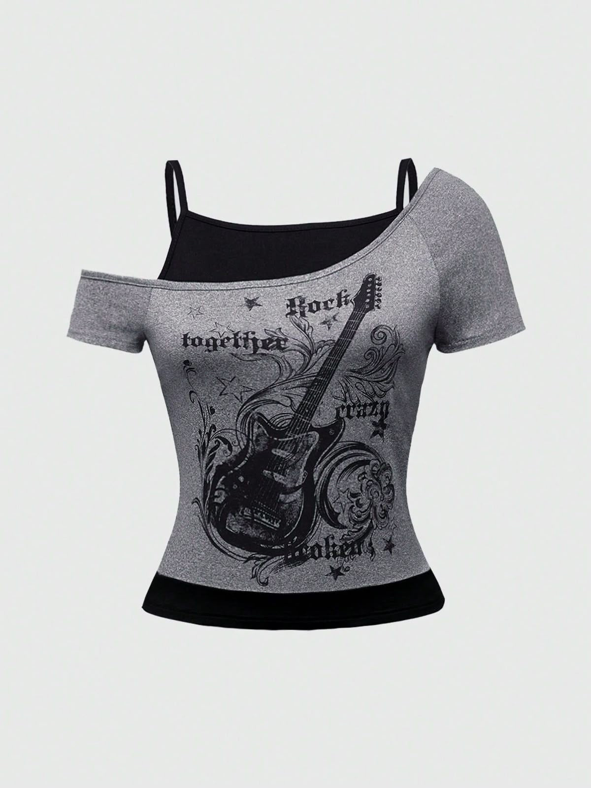Guitar Electric Pulse Cold-Shoulder Top
