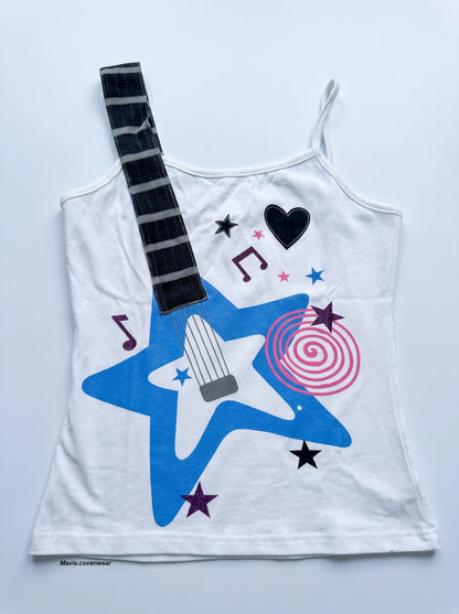 Guitar Music Graphic Camisole Top