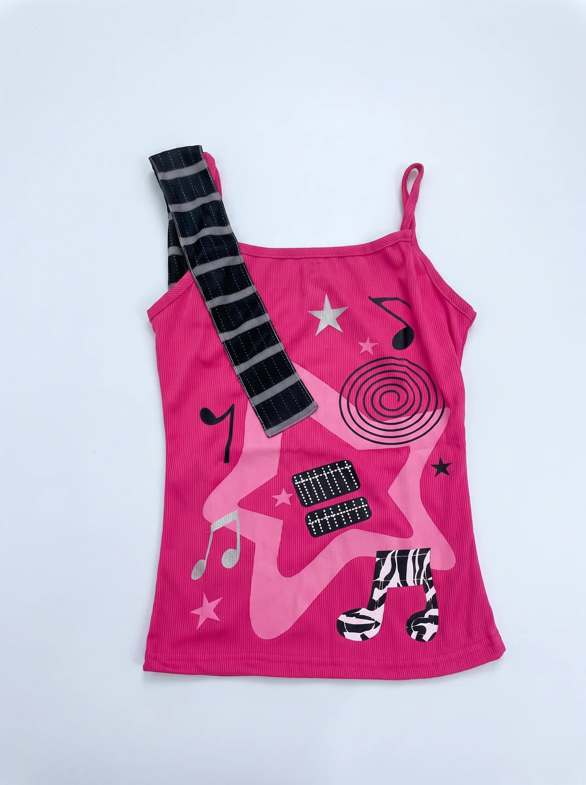 Guitar Music Graphic Camisole Top