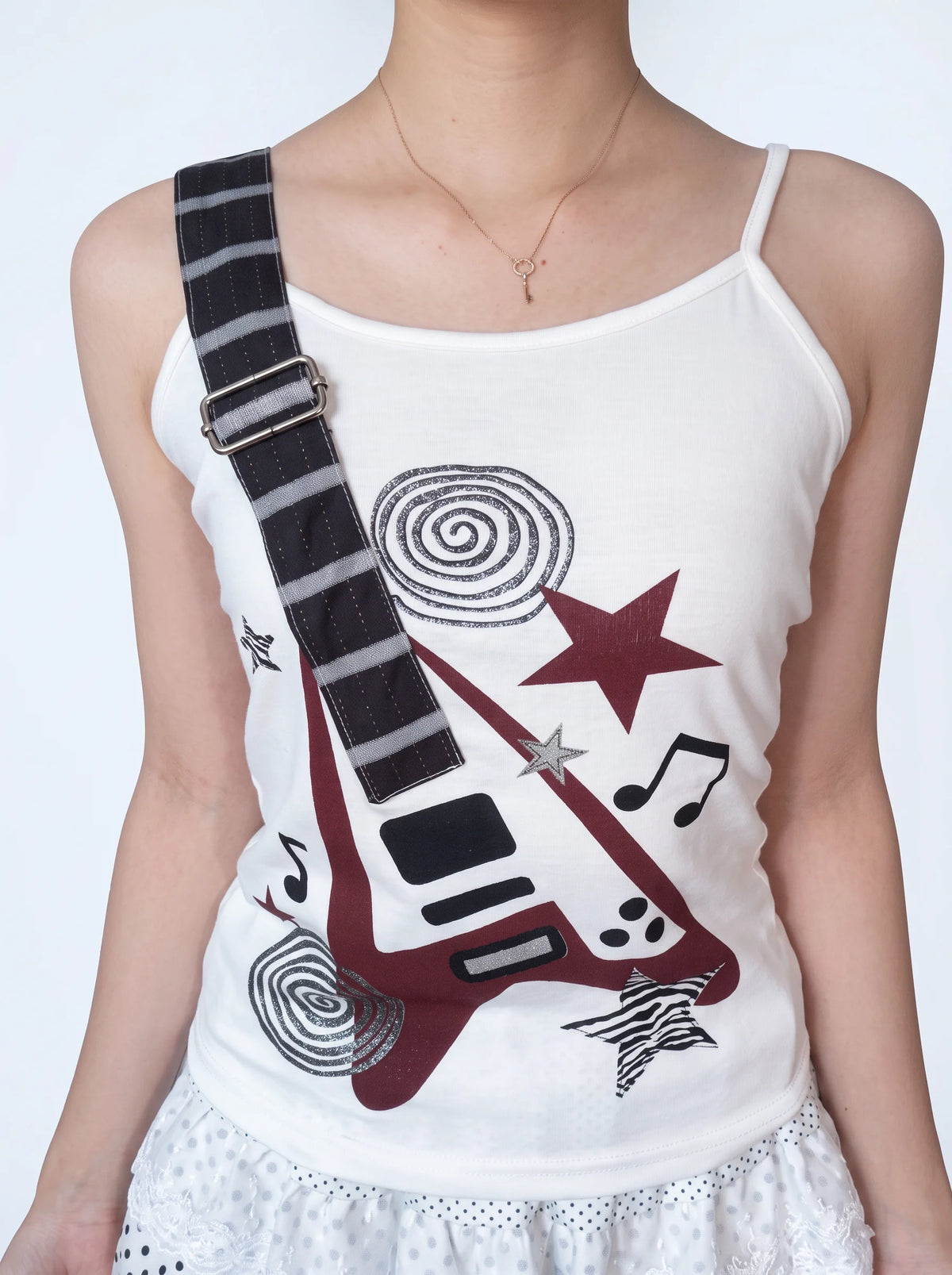 Guitar Music Graphic Camisole Top