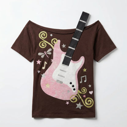 Guitar Music Graphic Tee