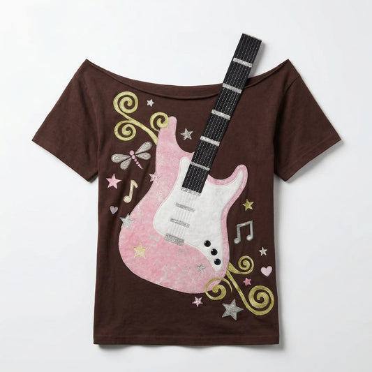 Guitar Music Graphic Tee