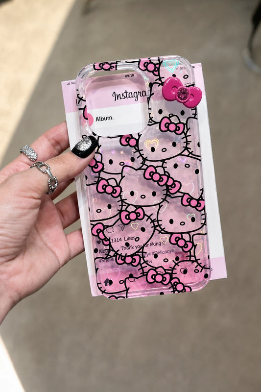 Hello Kitty Bow Holographic iPhone Case