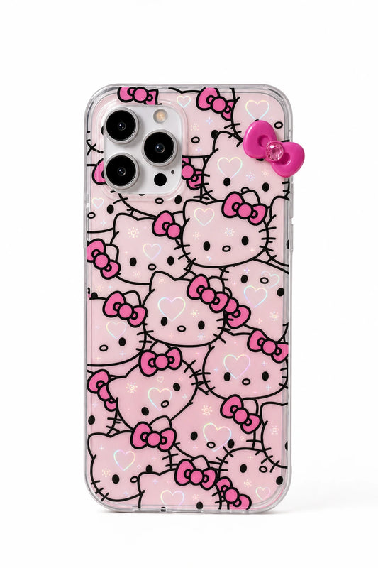 Hello Kitty Bow Holographic iPhone Case