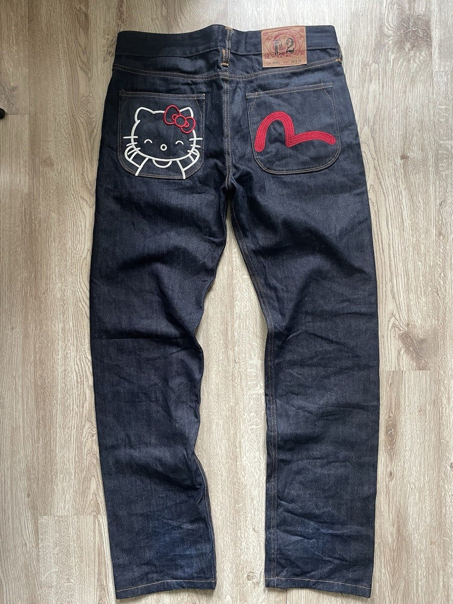 Hello Kitty Embroidered Jeans