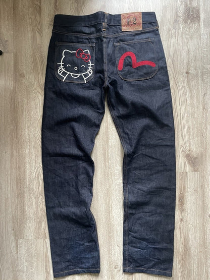Hello Kitty Embroidered Jeans