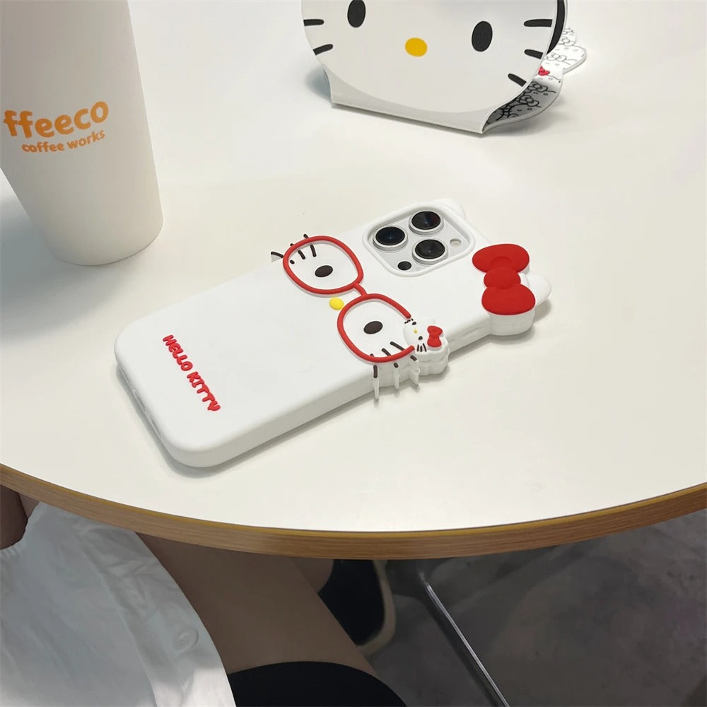 Hello Kitty Nerd Glasses iPhone Case