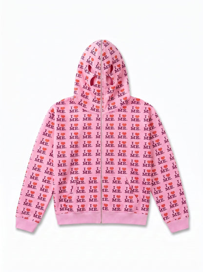 I Heart Me Zip-Up Hoodie