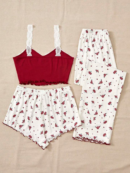 Arabis Floral 3pcs Pajama Set