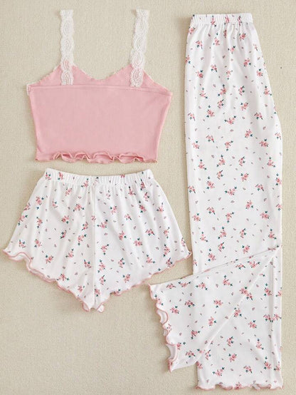 Arabis Floral 3pcs Pajama Set