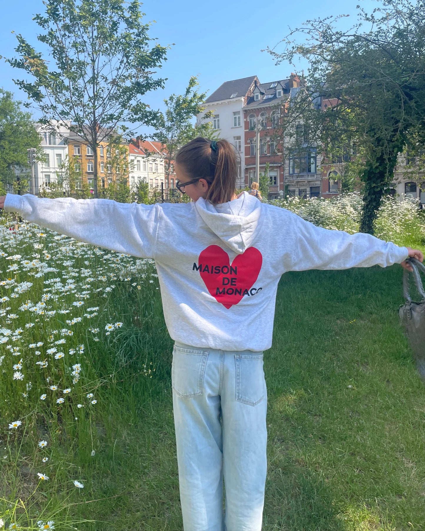 Maison De Monaco Heart Hoodie