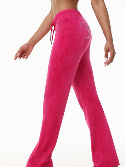 'Juicy' Bling Velour Hoodie & Track Pants Set