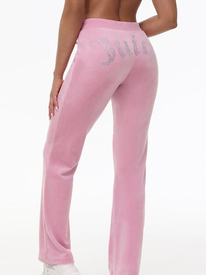 'Juicy' Bling Velour Hoodie & Track Pants Set