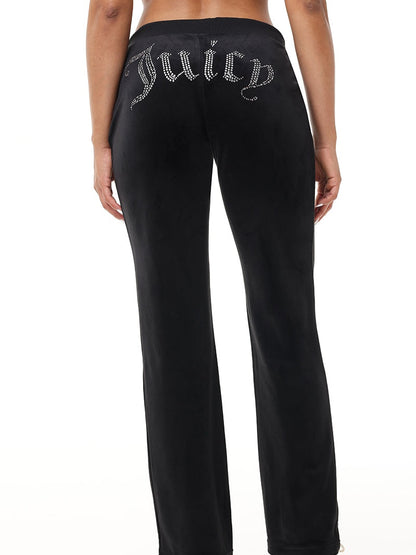 'Juicy' Bling Velour Hoodie & Track Pants Set