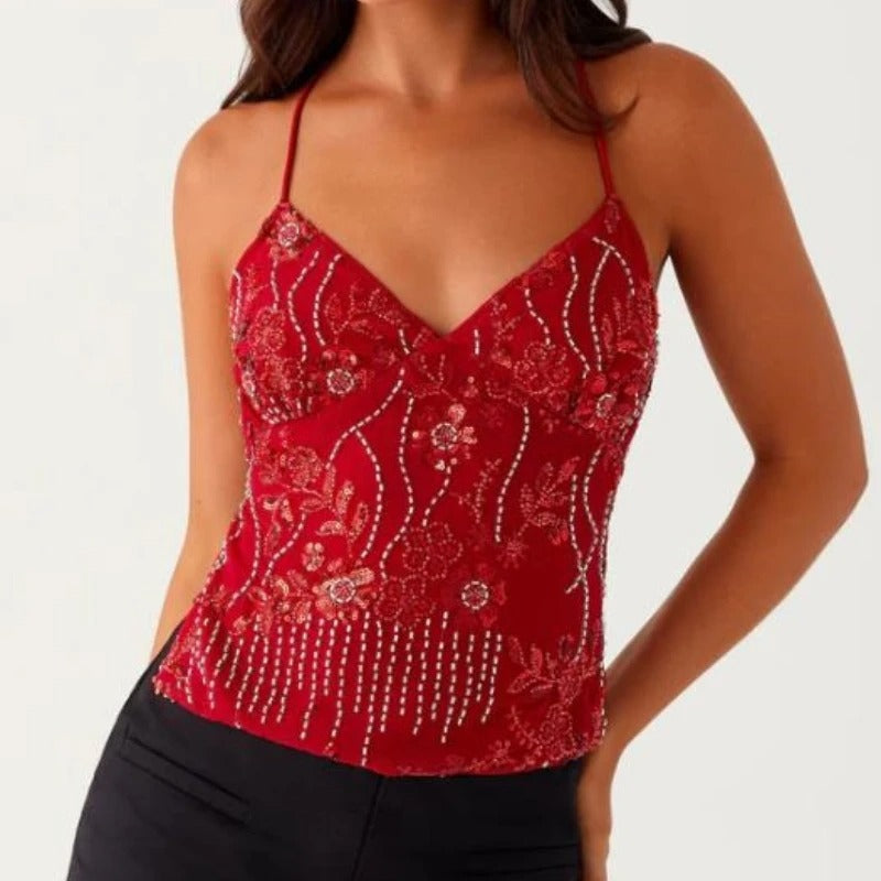 Kamilla Sequin Top