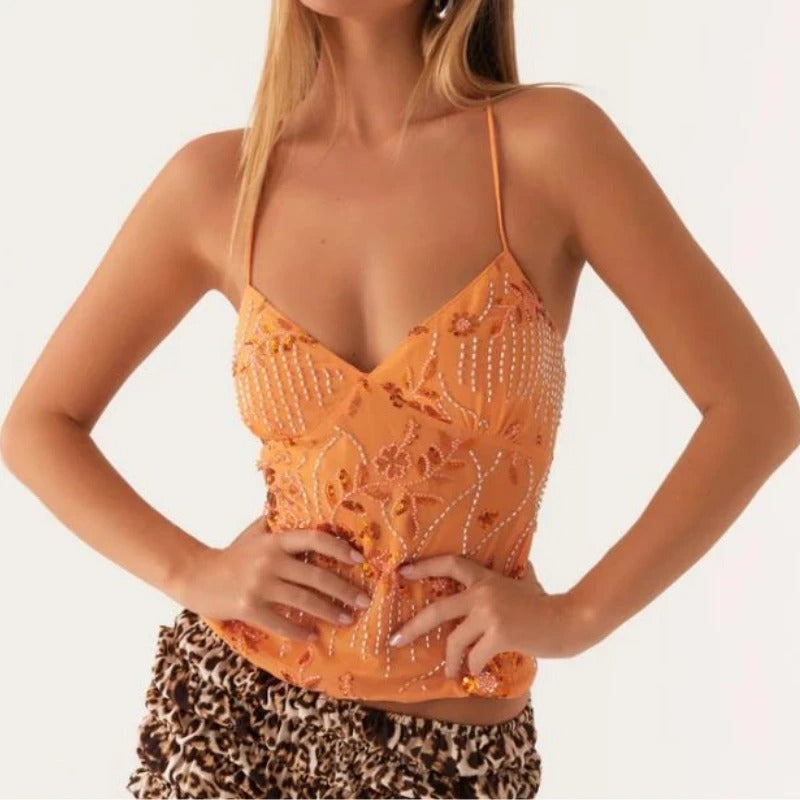 Kamilla Sequin Top