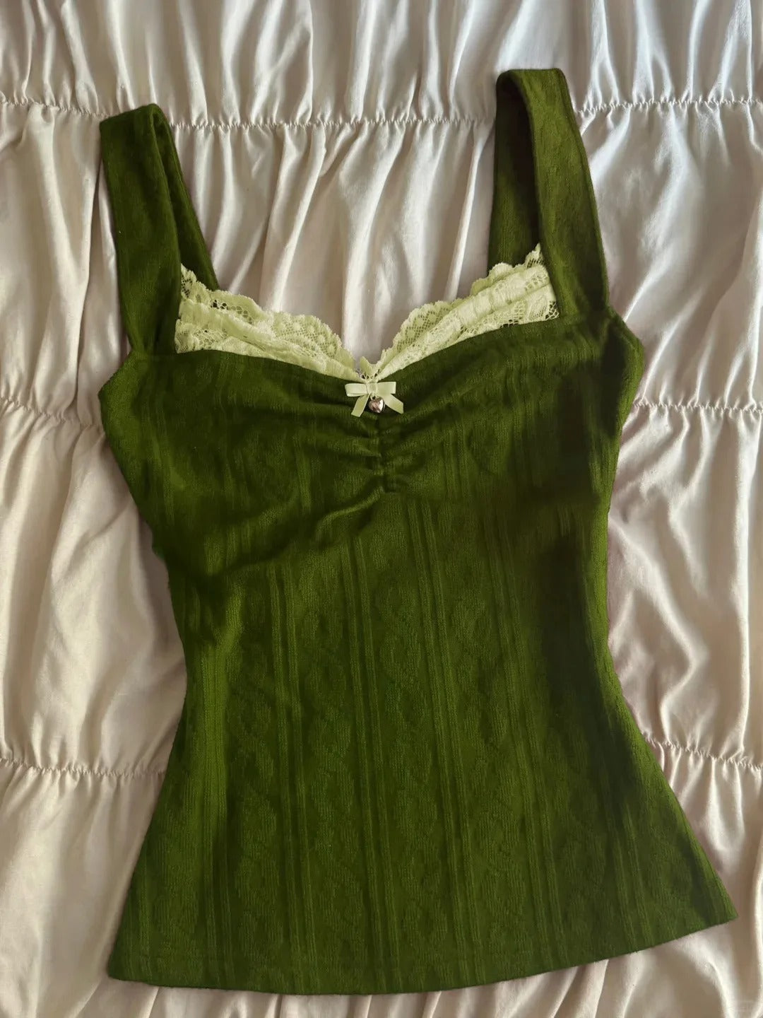 Katherina Coquette Lace Knit Top