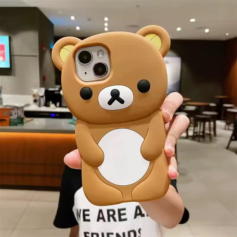 Kawaii Bear Cartoon iPhone Case