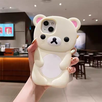 Kawaii Bear Cartoon iPhone Case