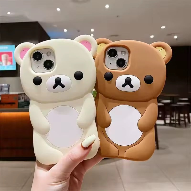 Kawaii Bear Cartoon iPhone Case