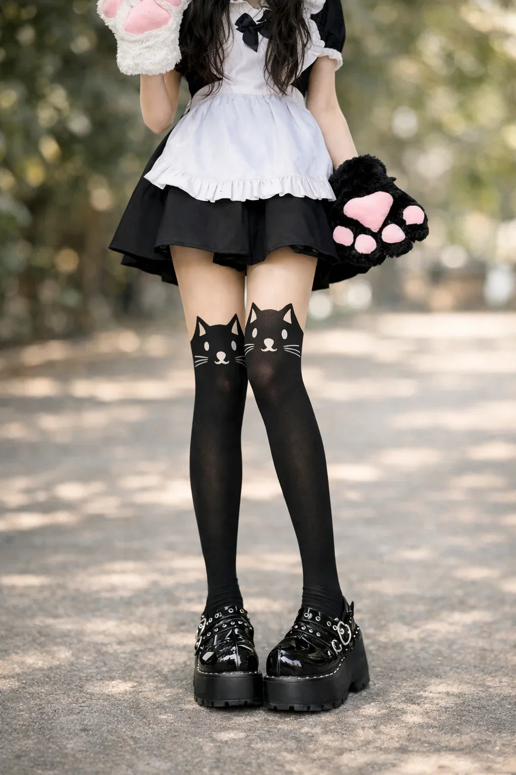 Kawaii Kitty Thigh-High Stockings