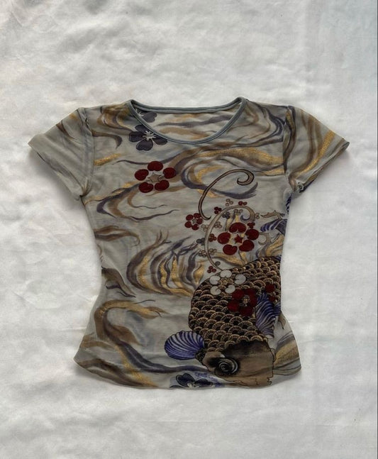 Koi Flow Printed Tee